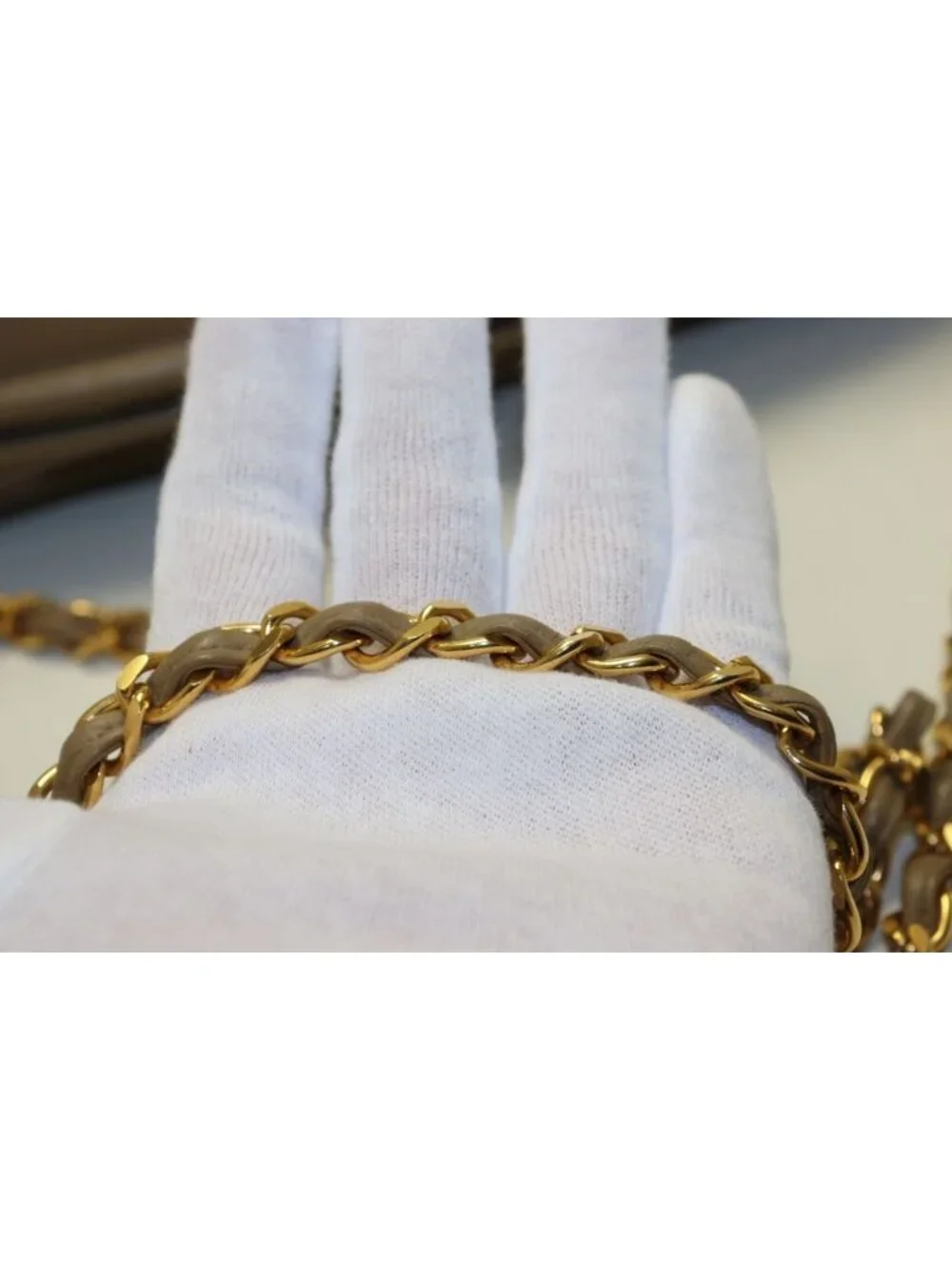 Chanel Quilted Fringe GD Leather Chain Shoulder